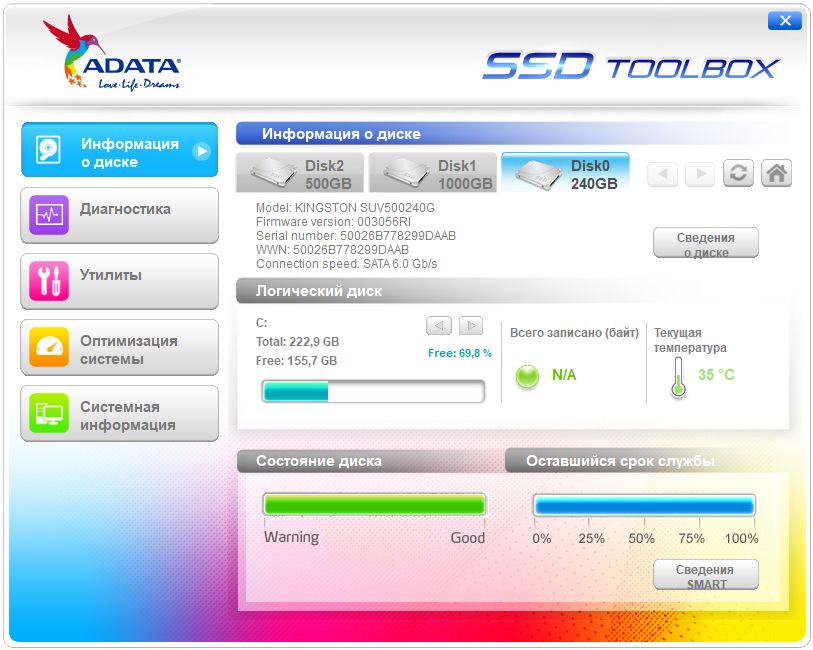 ADATA SSD ToolBox